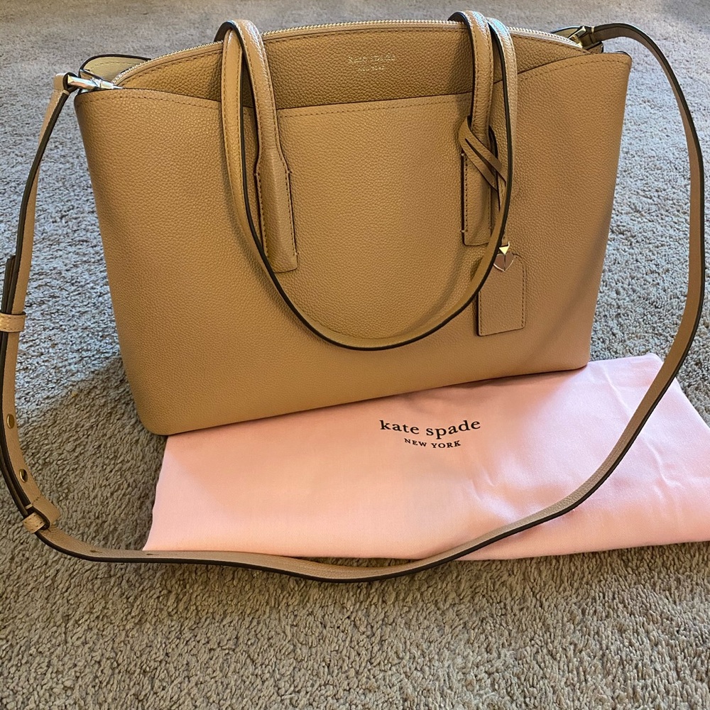 Kate Spade Margaux leather large satchel bag